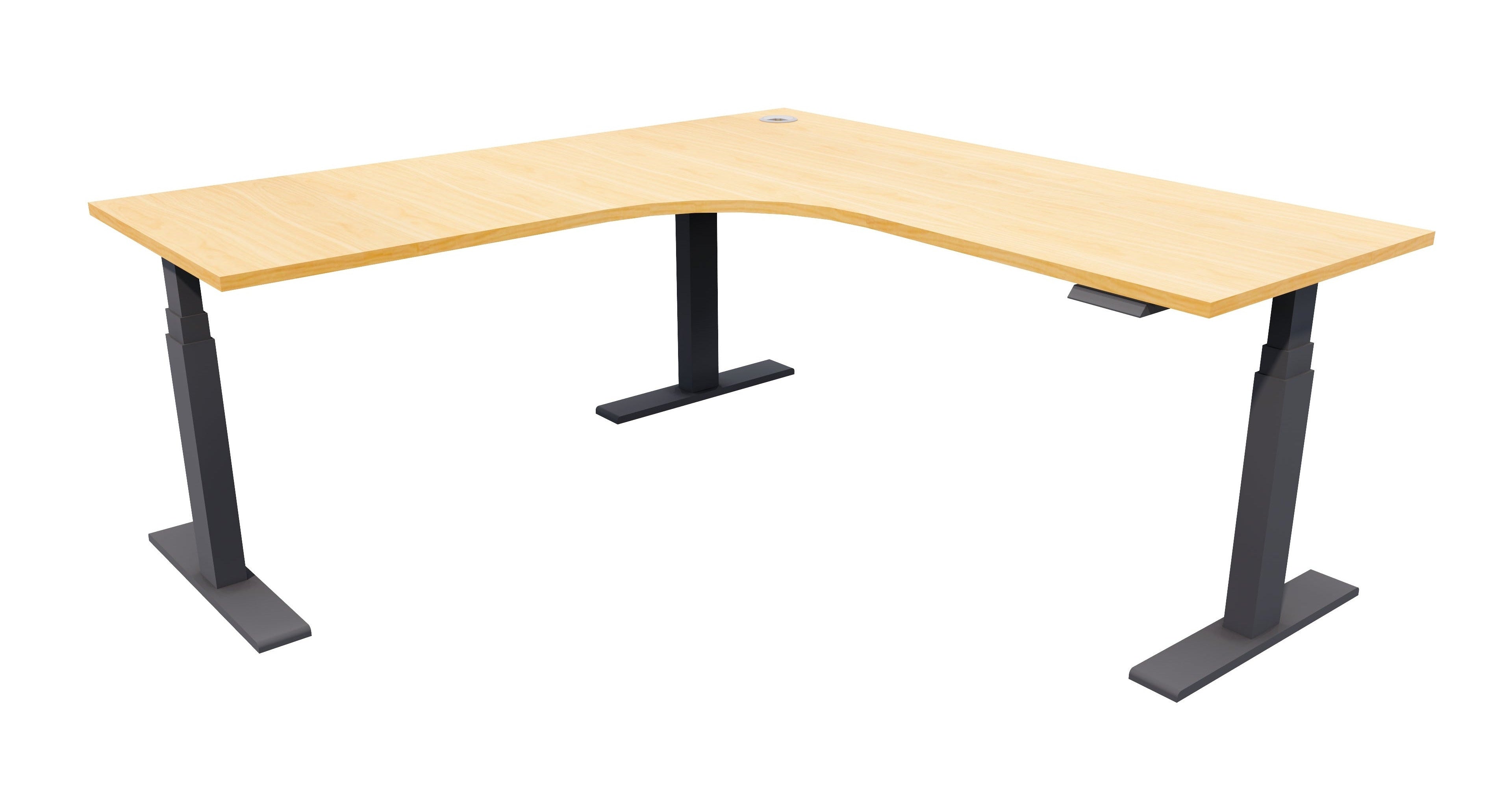 Zealand Electric Workstation 1800x1800x700 / Black / NZ Tawa