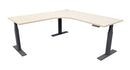 Zealand Electric Workstation 1800x1800x700 / Black / Seasoned Oak