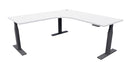 Zealand Electric Workstation 1800x1800x700 / Black / Silver Strata