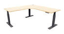 Zealand Electric Workstation 1800x1800x700 / Black / Sublime Teak