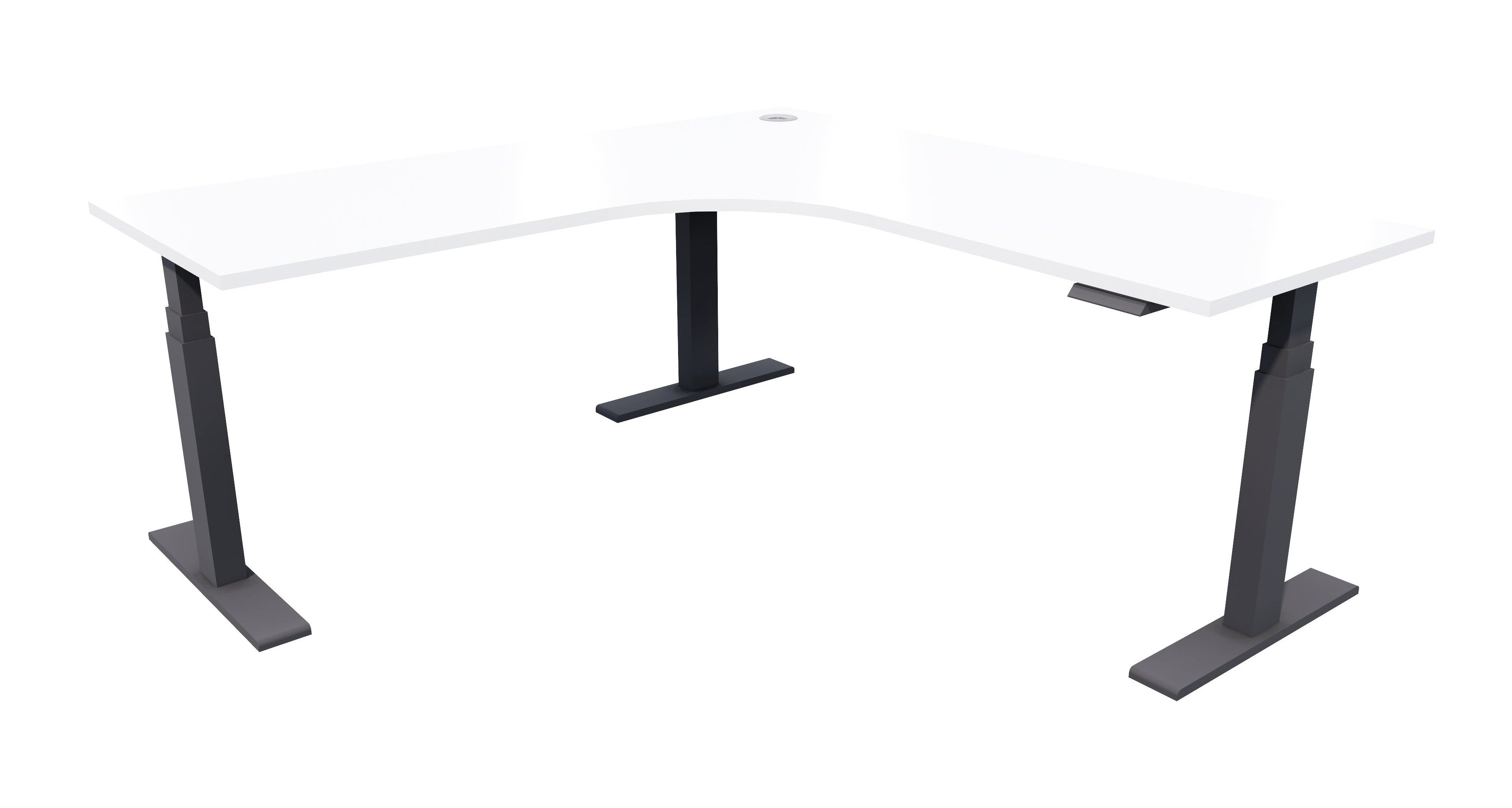 Zealand Electric Workstation 1800x1800x700 / Black / White