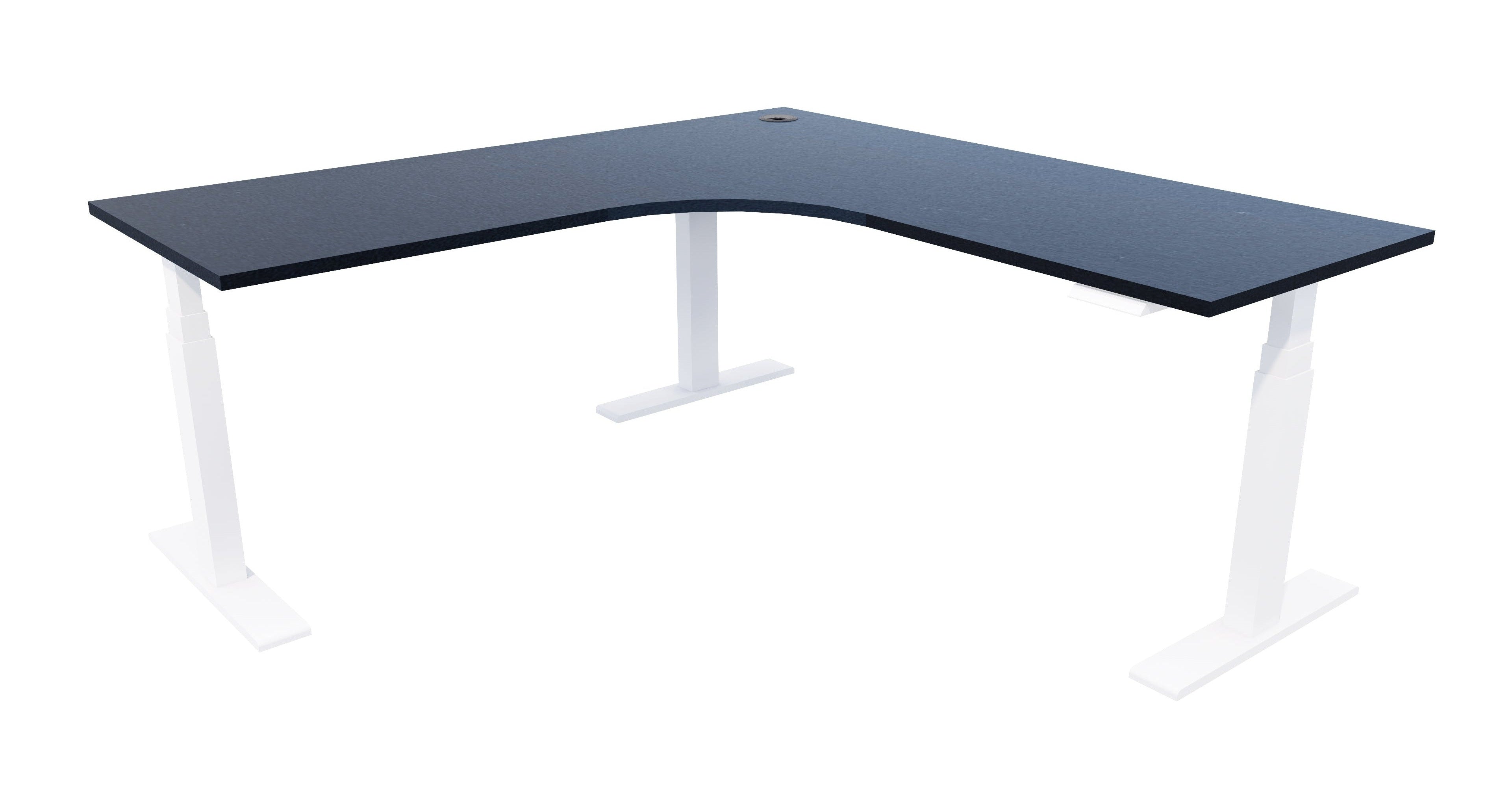 Zealand Electric Workstation 1800x1800x700 / White / Char Blue