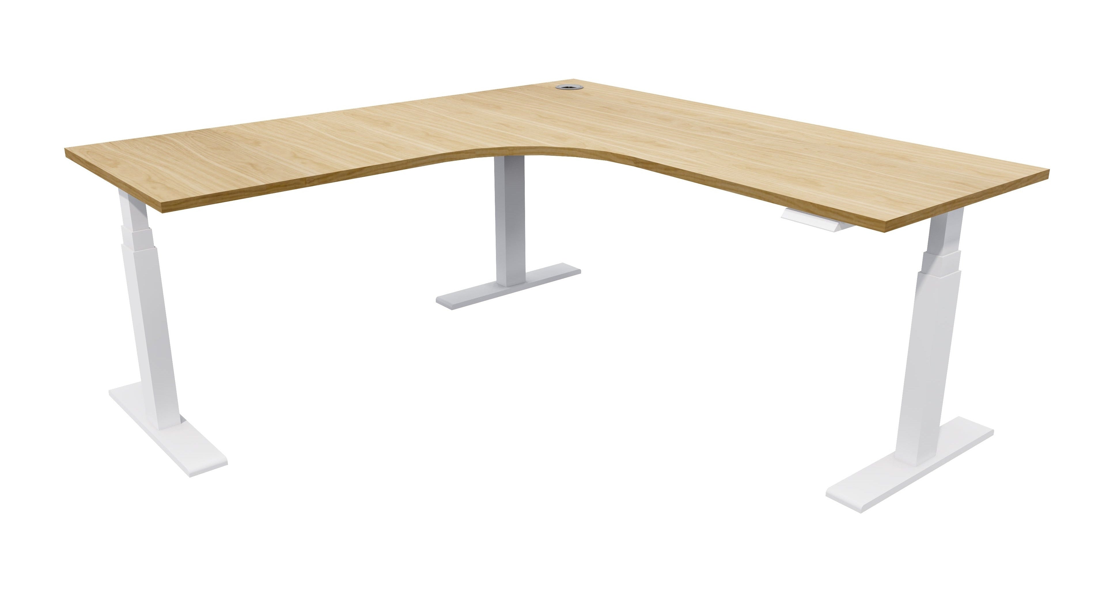 Zealand Electric Workstation 1800x1800x700 / White / NZ Tawa