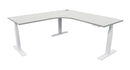 Zealand Electric Workstation 1800x1800x700 / White / Seal Grey
