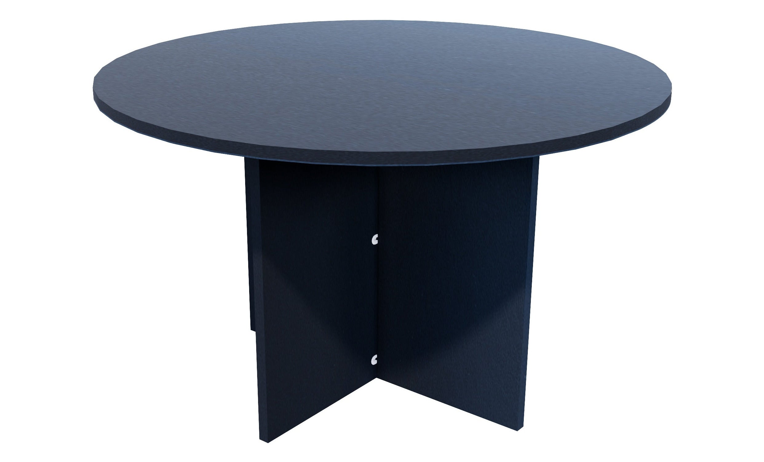 Zealand Meeting Table 1200x1200 / Char Blue