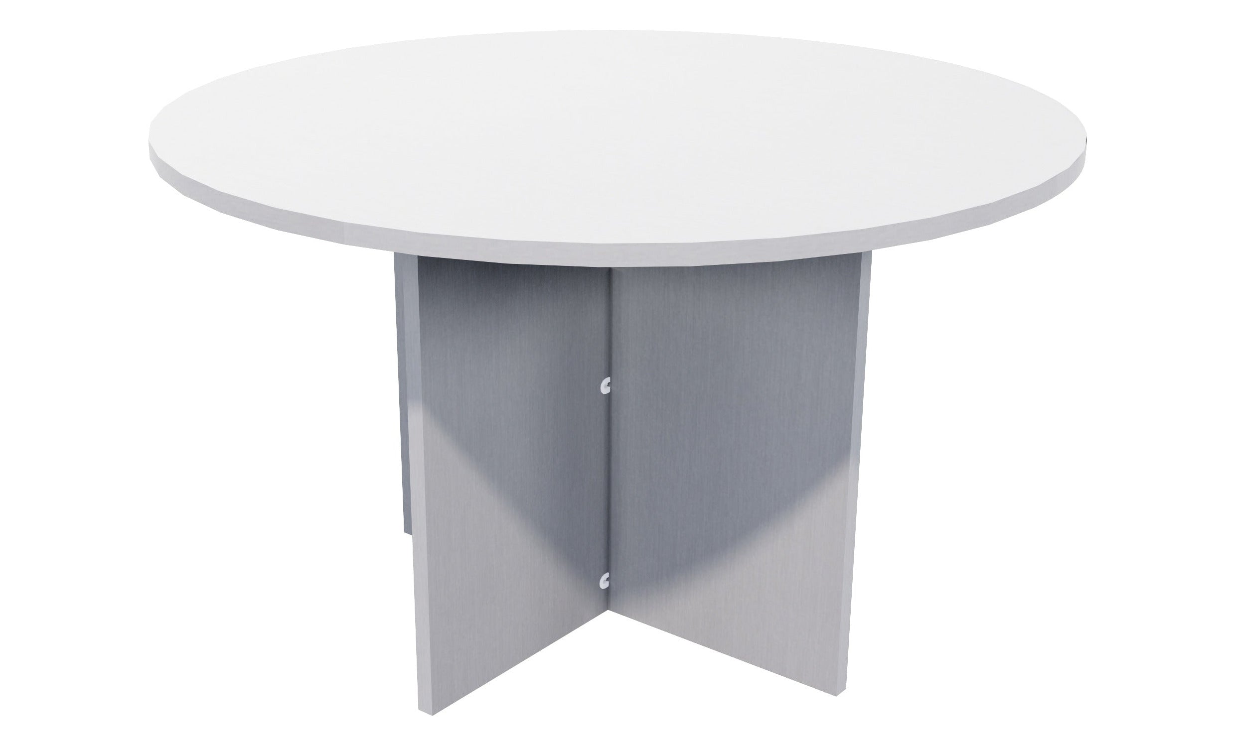 Zealand Meeting Table 1200x1200 / Silver Strata
