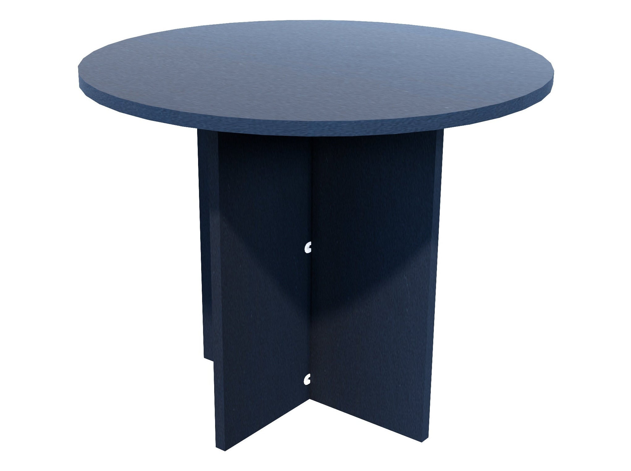 Zealand Meeting Table 900x900 / Char Blue