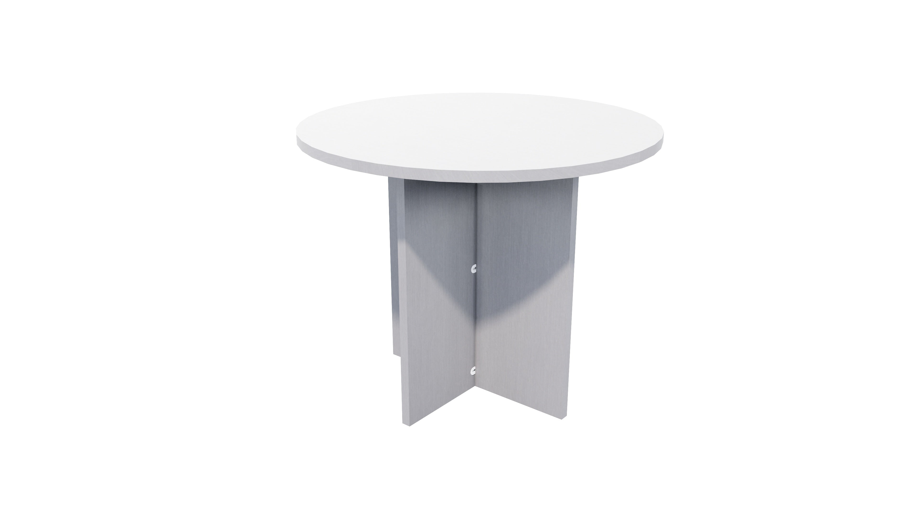 Zealand Meeting Table 900x900 / Silver Strata