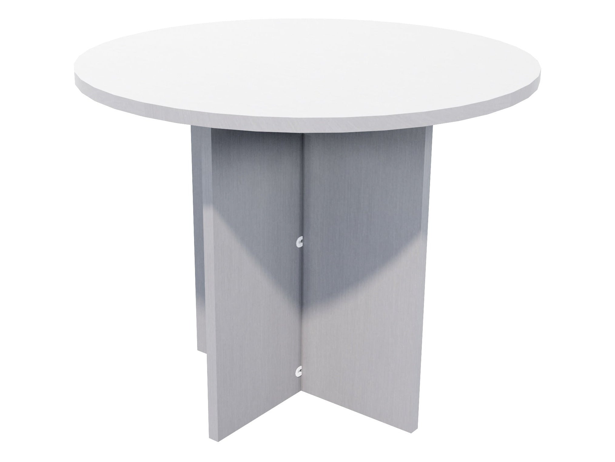 Zealand Meeting Table 900x900 / Silver Strata