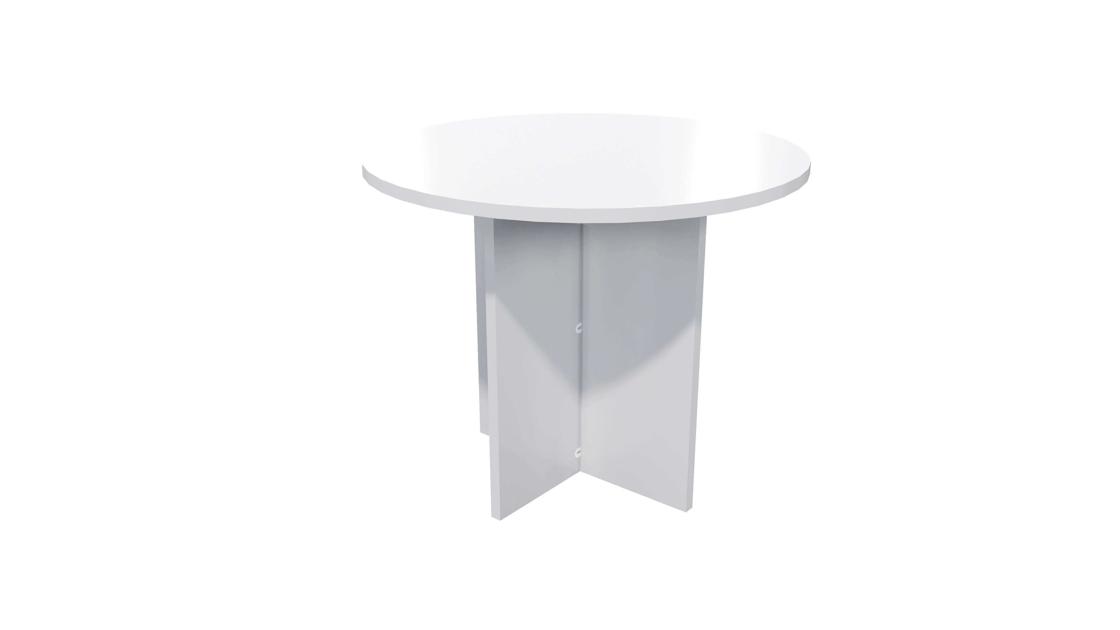Zealand Meeting Table 900x900 / White