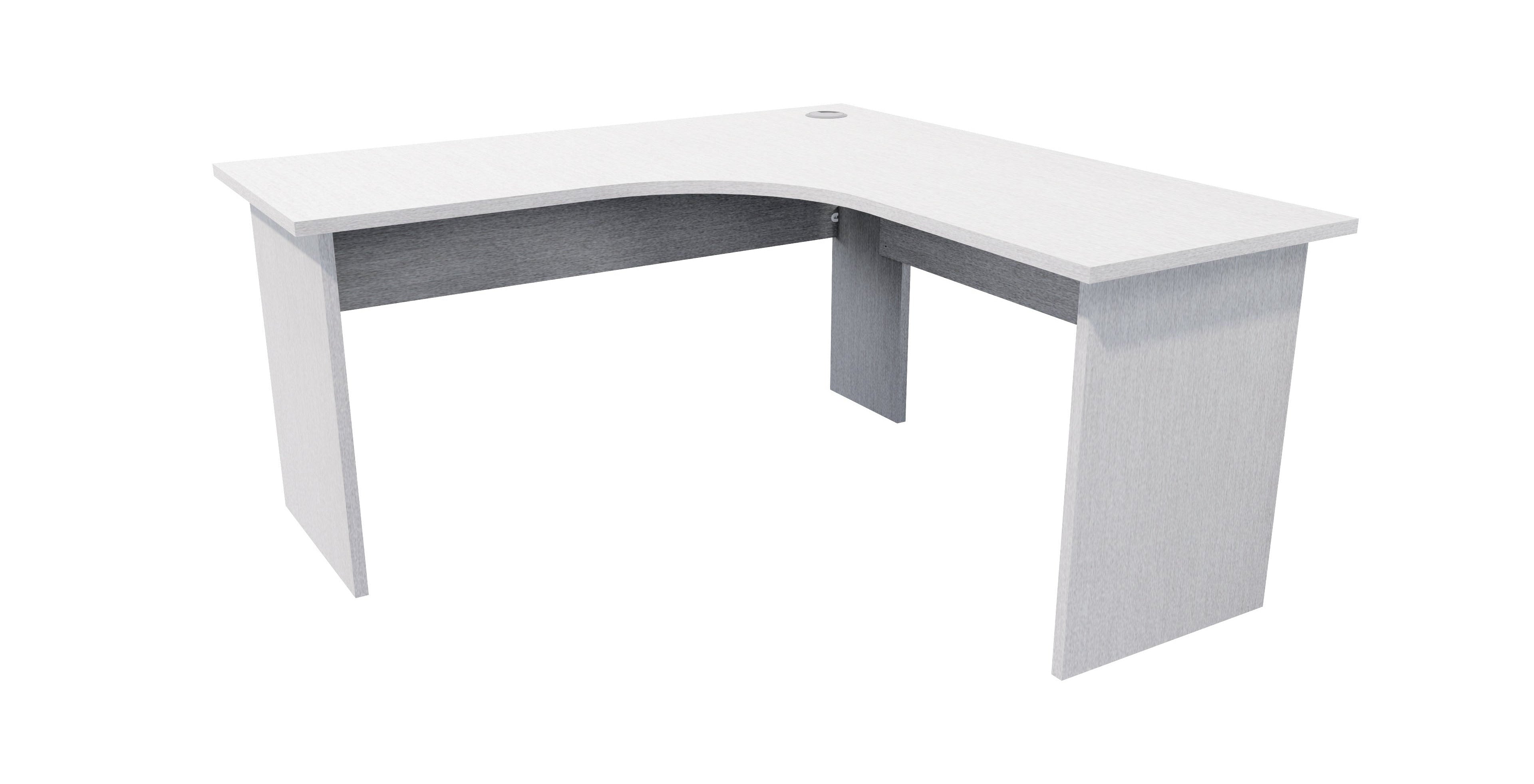 Zealand Workstation 1500x1500x600 / Silver Haze