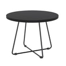 Zion Round Coffee Table Black / Black