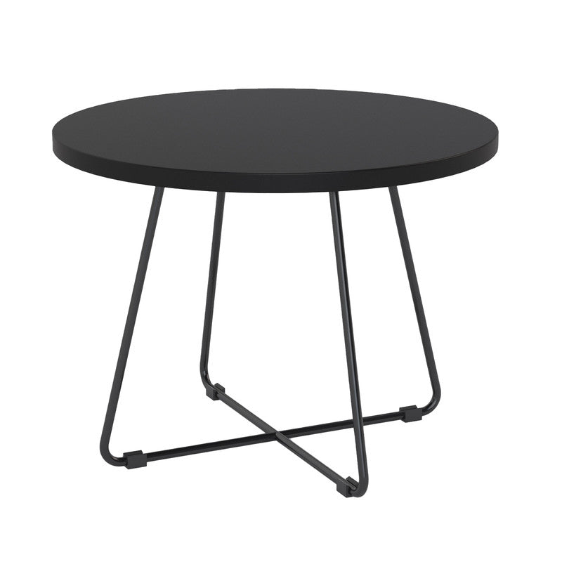 Zion Round Coffee Table Black / Black