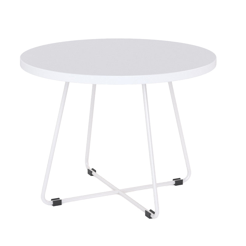 Zion Round Coffee Table White / White