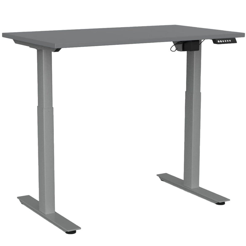 Agile Electric 2-Column Individual Desk 1200 x 700 / Silver / Silver