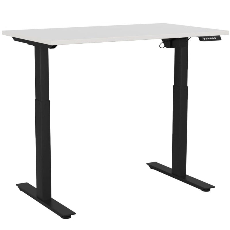 Agile Electric 2-Column Individual Desk 1200 x 700 / White / Black