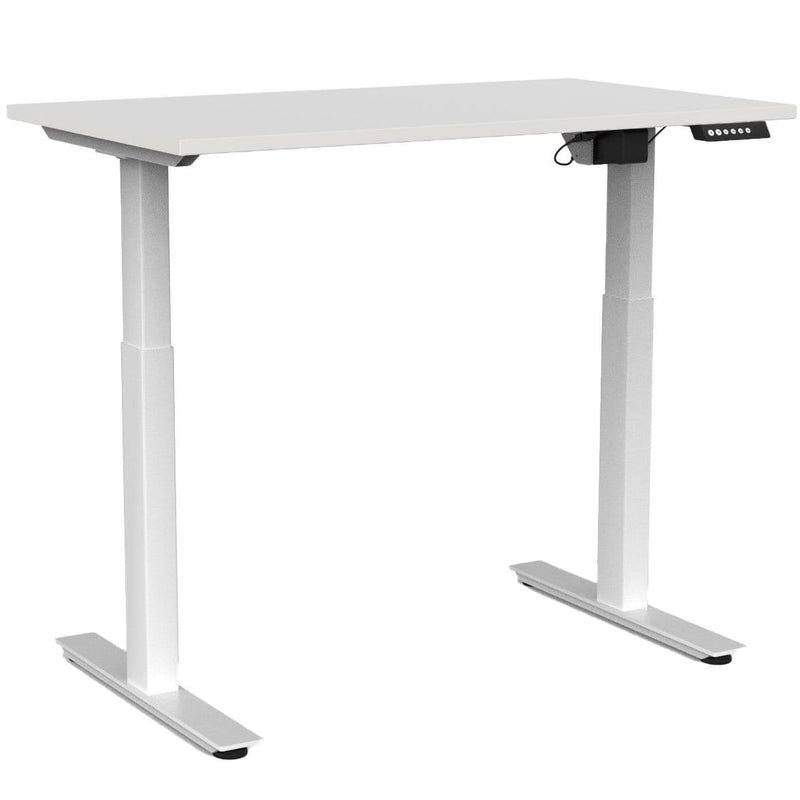 Agile Electric 2-Column Individual Desk 1200 x 700 / White / White