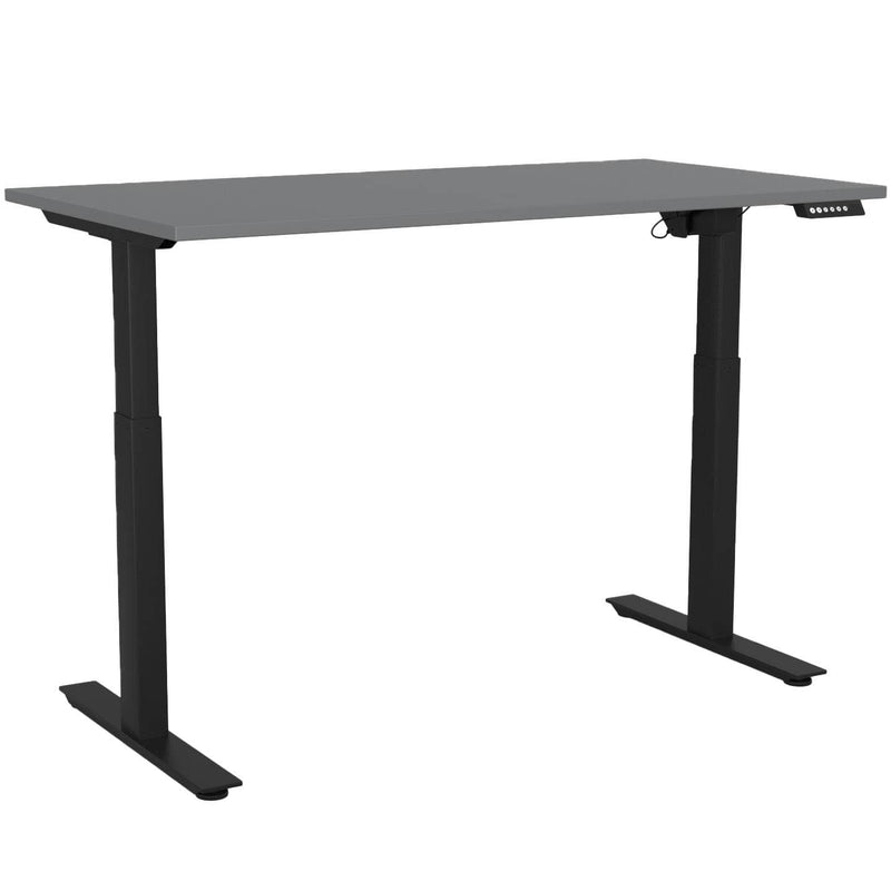 Agile Electric 2-Column Individual Desk 1500 x 800 / Silver / Black