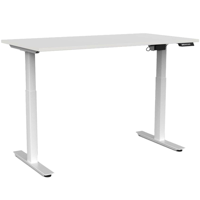 Agile Electric 2-Column Individual Desk 1500 x 800 / White / White