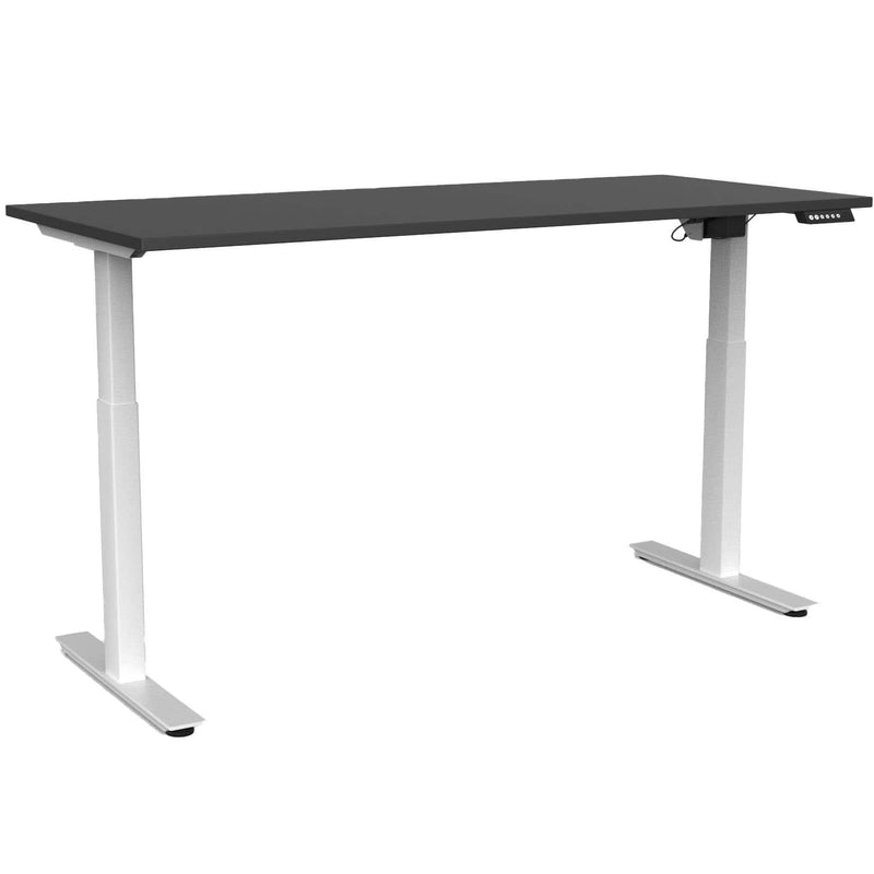 Agile Electric 2-Column Individual Desk 1800 x 800 / Black / White