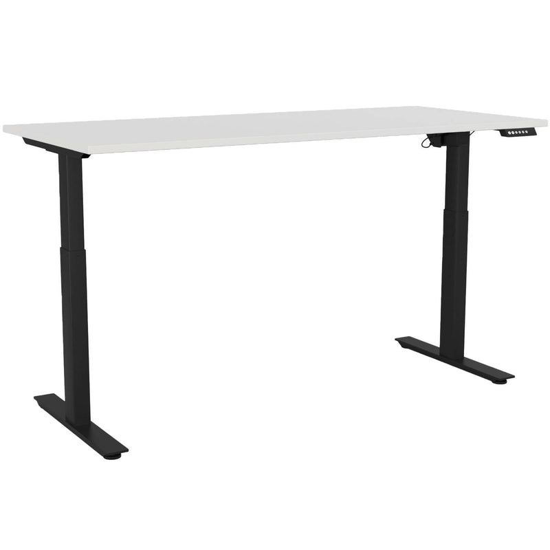Agile Electric 2-Column Individual Desk 1800 x 800 / White / Black