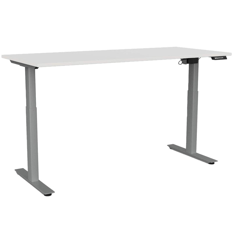 Agile Electric 2-Column Individual Desk 1800 x 800 / White / Silver
