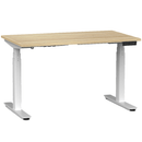 Agile Electric 3-Column Individual Desk 1200 x 700 / Atlantic Oak / White