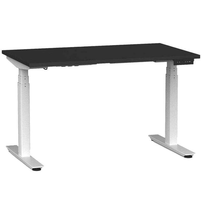 Agile Electric 3-Column Individual Desk 1200 x 700 / Black / White