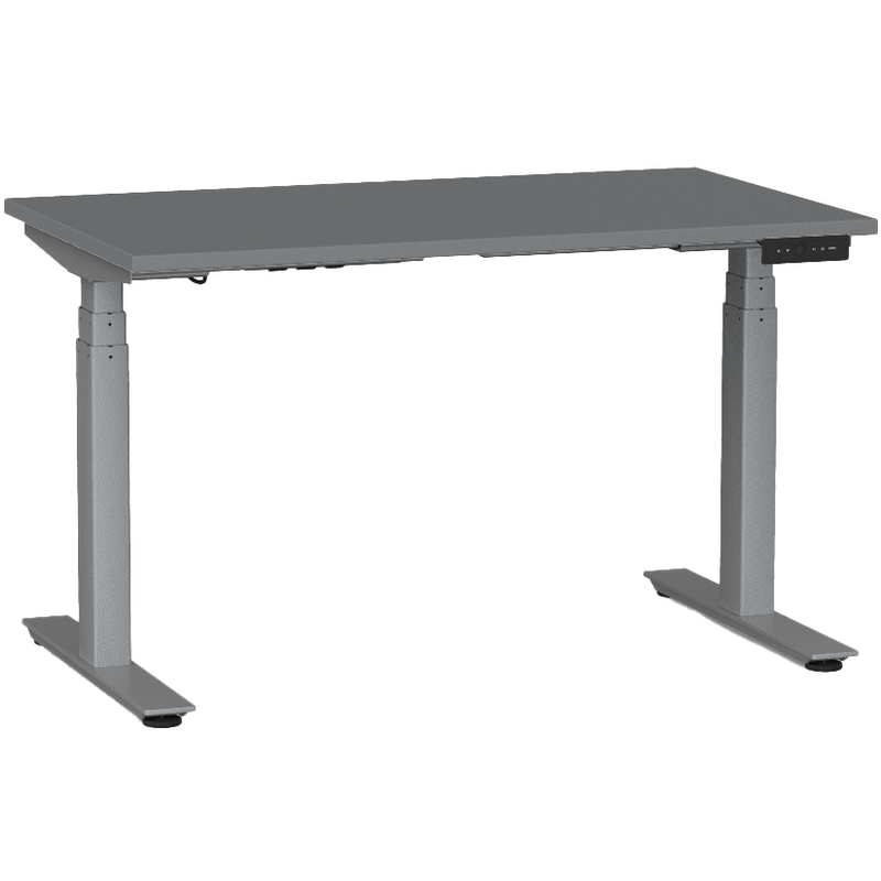 Agile Electric 3-Column Individual Desk 1200 x 700 / Silver / Silver