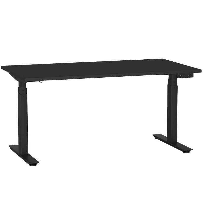 Agile Electric 3-Column Individual Desk 1500 x 800 / Black / Black