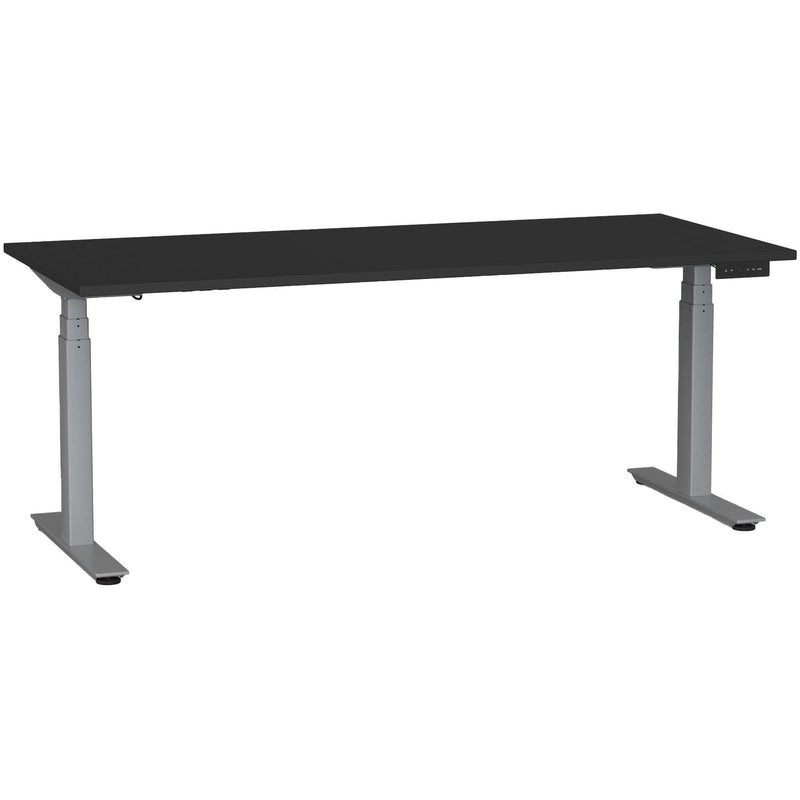 Agile Electric 3-Column Individual Desk 1800 x 800 / Black / Silver