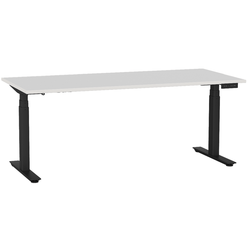 Agile Electric 3-Column Individual Desk 1800 x 800 / White / Black