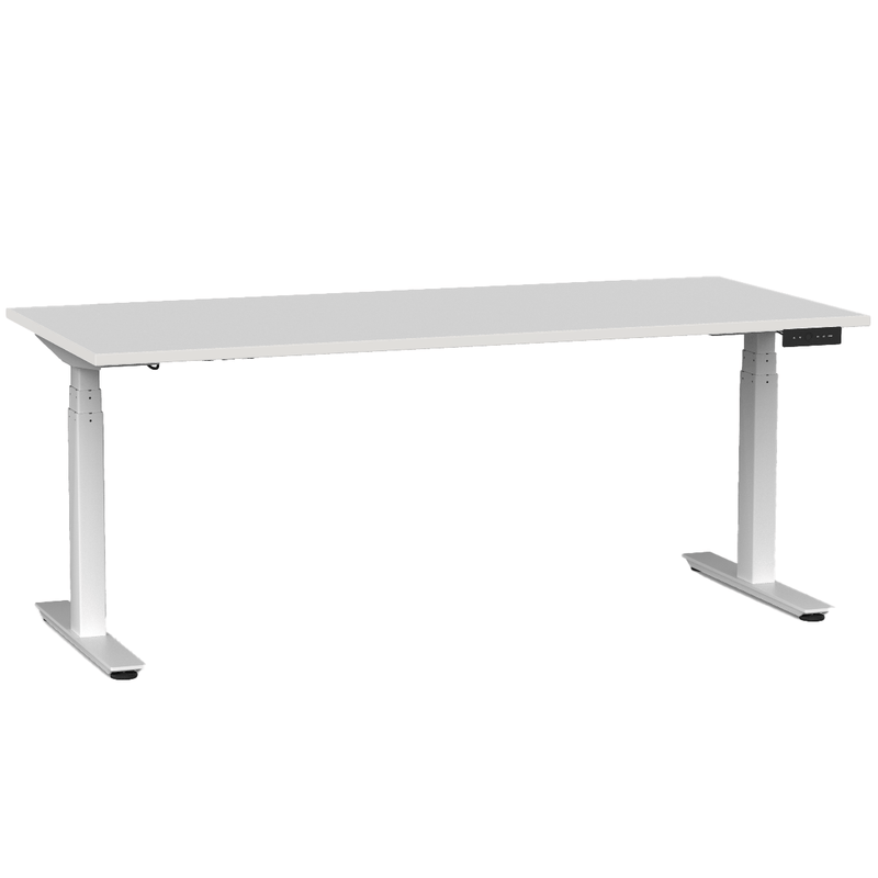 Agile Electric 3-Column Individual Desk 1800 x 800 / White / White