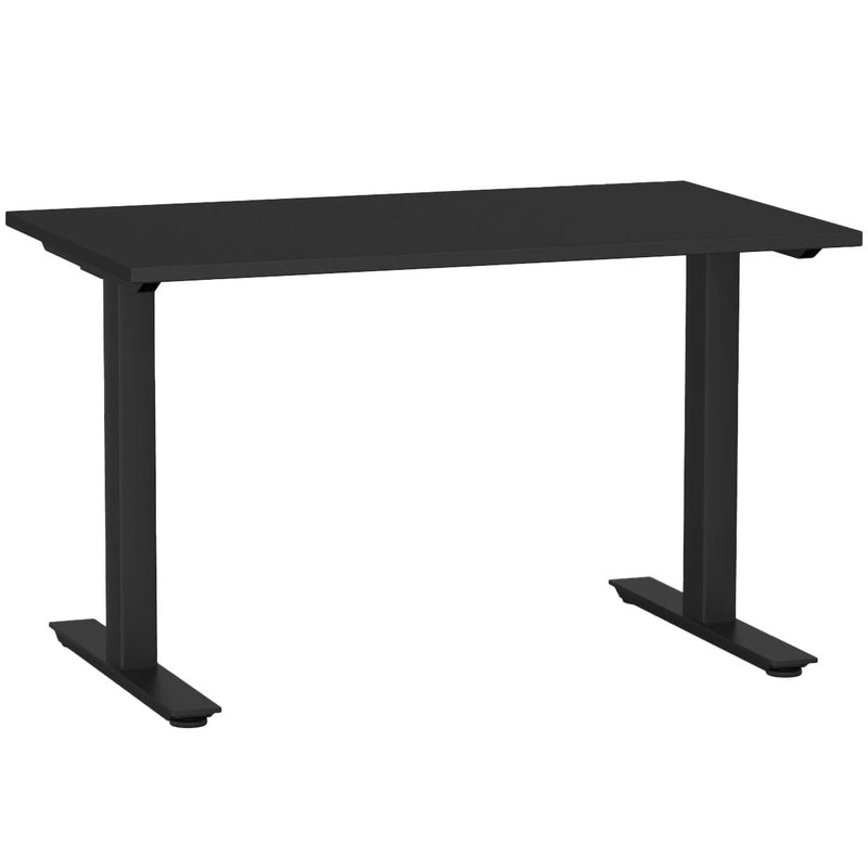 Agile Fixed Height Desk 1200 x 700 / Black / Black