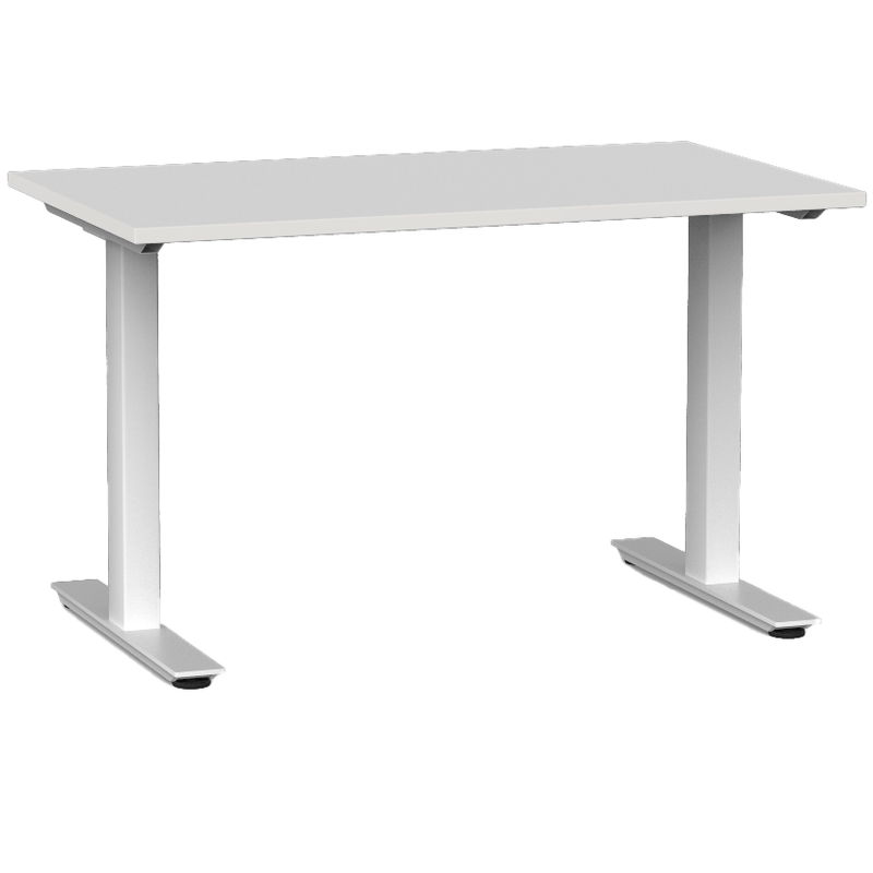 Agile Fixed Height Desk 1200 x 700 / White / White