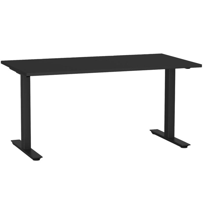 Agile Fixed Height Desk 1500 x 800 / Black / Black