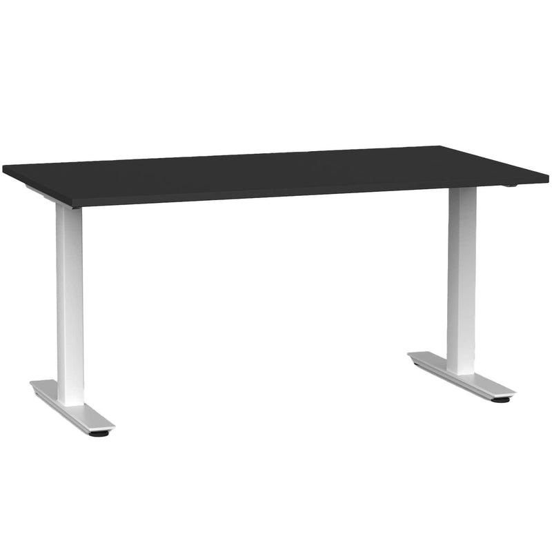Agile Fixed Height Desk 1500 x 800 / Black / White