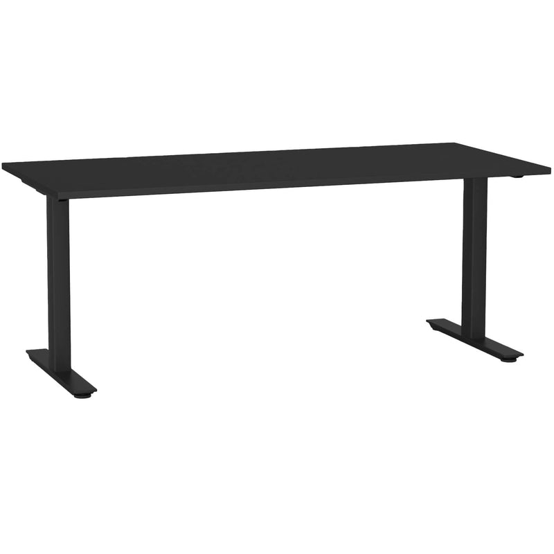 Agile Fixed Height Desk 2000 x 700 / Black / Black