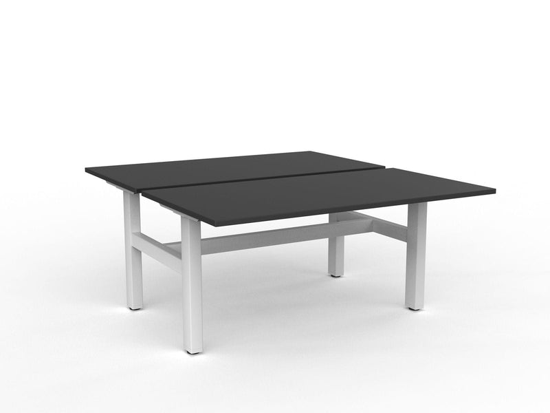 Agile Fixed Height Shared Desk 1500 x 800 / Black / White