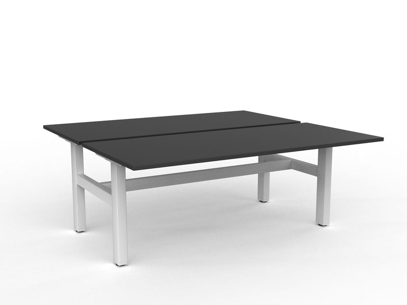 Agile Fixed Height Shared Desk 1800 x 800 / Black / White