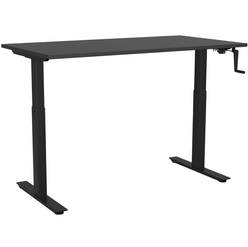 Agile Winder Height Adjustable Desk 1500 x 800 / Black / Black