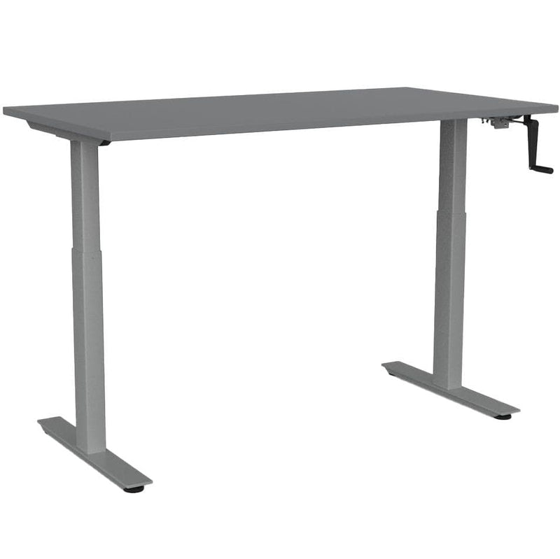 Agile Winder Height Adjustable Desk 1500 x 800 / Silver / Silver
