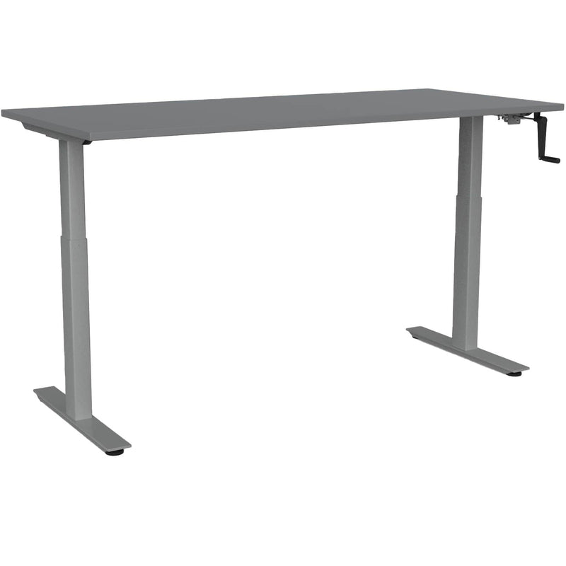 Agile Winder Height Adjustable Desk 1800 x 800 / Silver / Silver