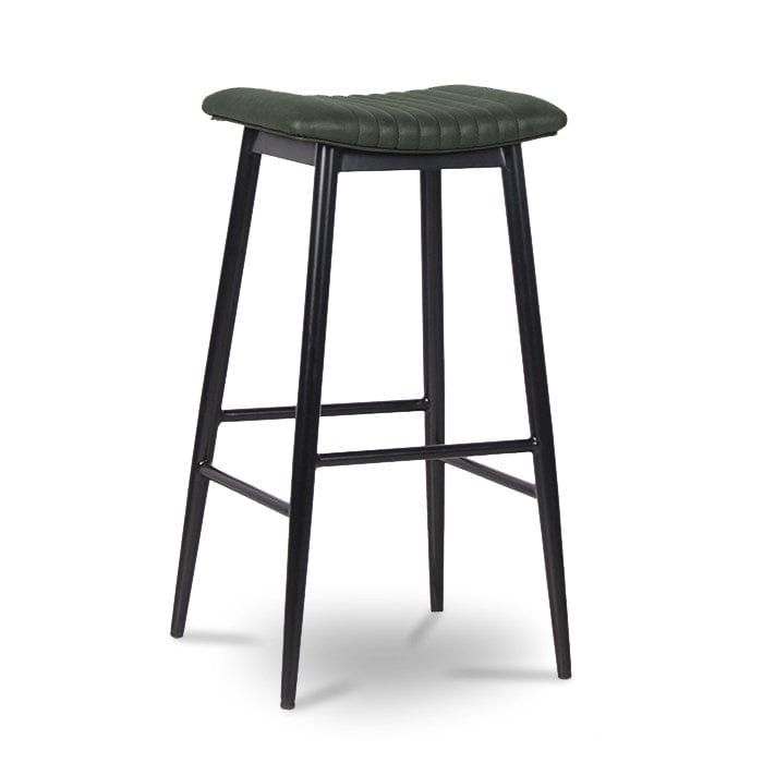 Aviator Stool Tall Backless Green