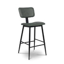 Aviator Stool With Backrest Vintage Green