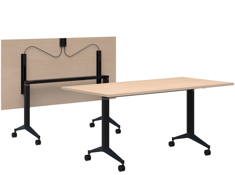 Boost Flip Table 1200 x 800 / Refined Oak Naturale / Black