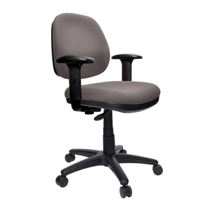 Buro Image Task Chair Charcoal / With Arms / Unassembled