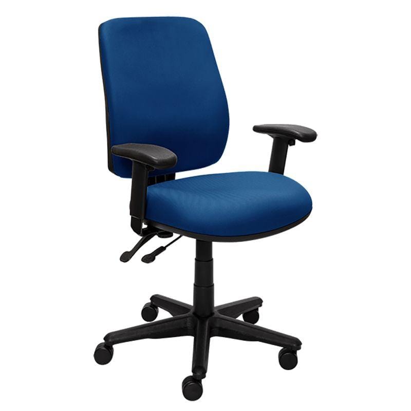 Buro Roma 2 Lever High Back Dark Blue / With Arms / Unassembled