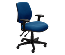 Buro Roma 2 Lever Mid Back Dark Blue / With Arms / Unassembled