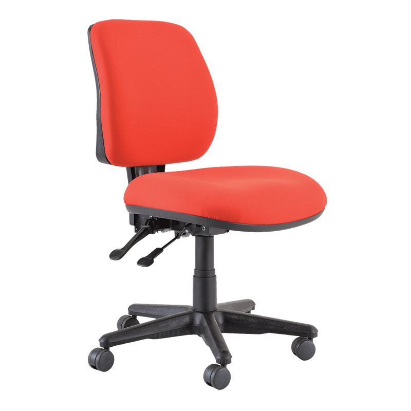 Buro Roma 2 Lever Mid Back Red / Without / Unassembled